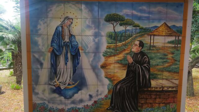 La "pagliarella" presso la Curia Generalizia dei Vocazionisti, Viale Cortina d'Ampezzo, 140 - Roma