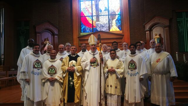 Deaconate ordination of bro. Ignatio Cogollodo, SDV ). St. Cecelia RC Church, Iselin, New Jersey, November 3, 2019