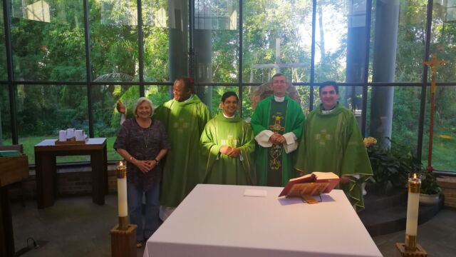 St. Francis of Assisi RC Church, Apopka, Florida. November 7, 2019. with fr. Mathew and fr Cyril, fr. Nascimento and fr Palmieri