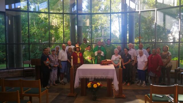 St. Francis of Assisi RC Church, Apopka, Florida. November 7, 2019. Weekday mass with fr. General.