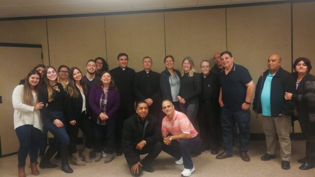St. Nicholas RC Church, Palisades Park, New Jersey. Some members of the Brasilian community. 10 November, 2019.