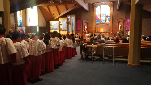 Deaconate ordination of bro. Ignatio Cogollodo, SDV ). St. Cecelia RC Church, Iselin, New Jersey, November 3, 2019