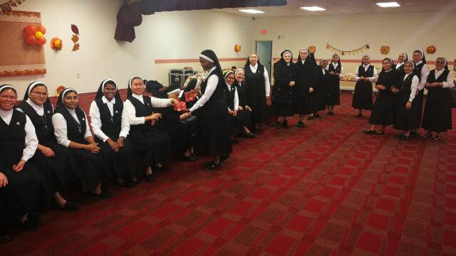 Thanksgiving Dinner 2019 with Vocationist Fathers and Sisters at Martinsville, New Jersey. November 28, 2019