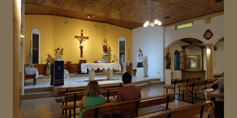 Apertura nuova comunità Vocazionista in San Juan: Parroquia Sagrado Corazón, Capilla Santísimo Sacramento. San Juan, Argentina 19/3/2021