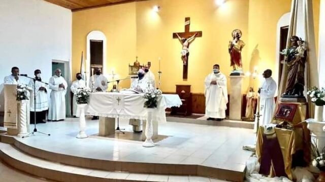 ESPANOL: Celebración de apertura comunitaria en San Juan, Argentina, 18/03/2021. ENGLISH: Opening Celebration of the new vocationist community in San Juan, Argentina, 3/18/2021. ITALIANO: Celebrazione di apertura comunità di San Juan, Argentina, 18/3/2021. PORTUGUES: Celebração de abertura da comunidade em San Juan, Argentina, 2021/03/18. FRANCAIS: Célébration d'ouverture de la communauté à San Juan, Argentine, 18/03/2021