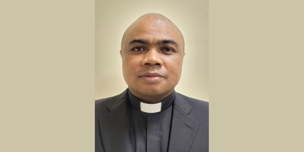 Fra Emilio Rasolofo, religioso vocazionista, che ha ricevuto il miracolo per intercessione di don Giustino, che ha dato il via alla canonizzazione del fondatore dei Vocazionisti