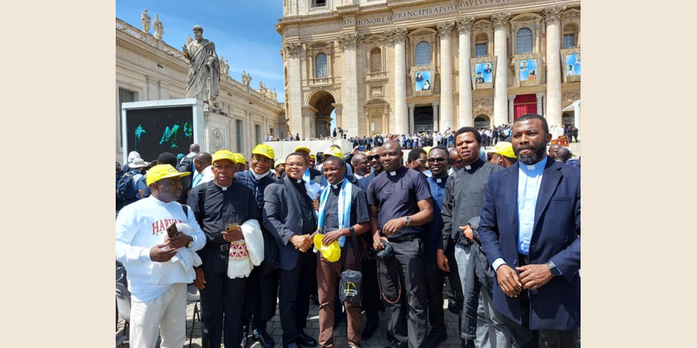 15 Maggio 2022 Canonizzazione di San Giustino Russolillo, Piazza San Pietro in Vaticano. Vocazionisti Nigeriani